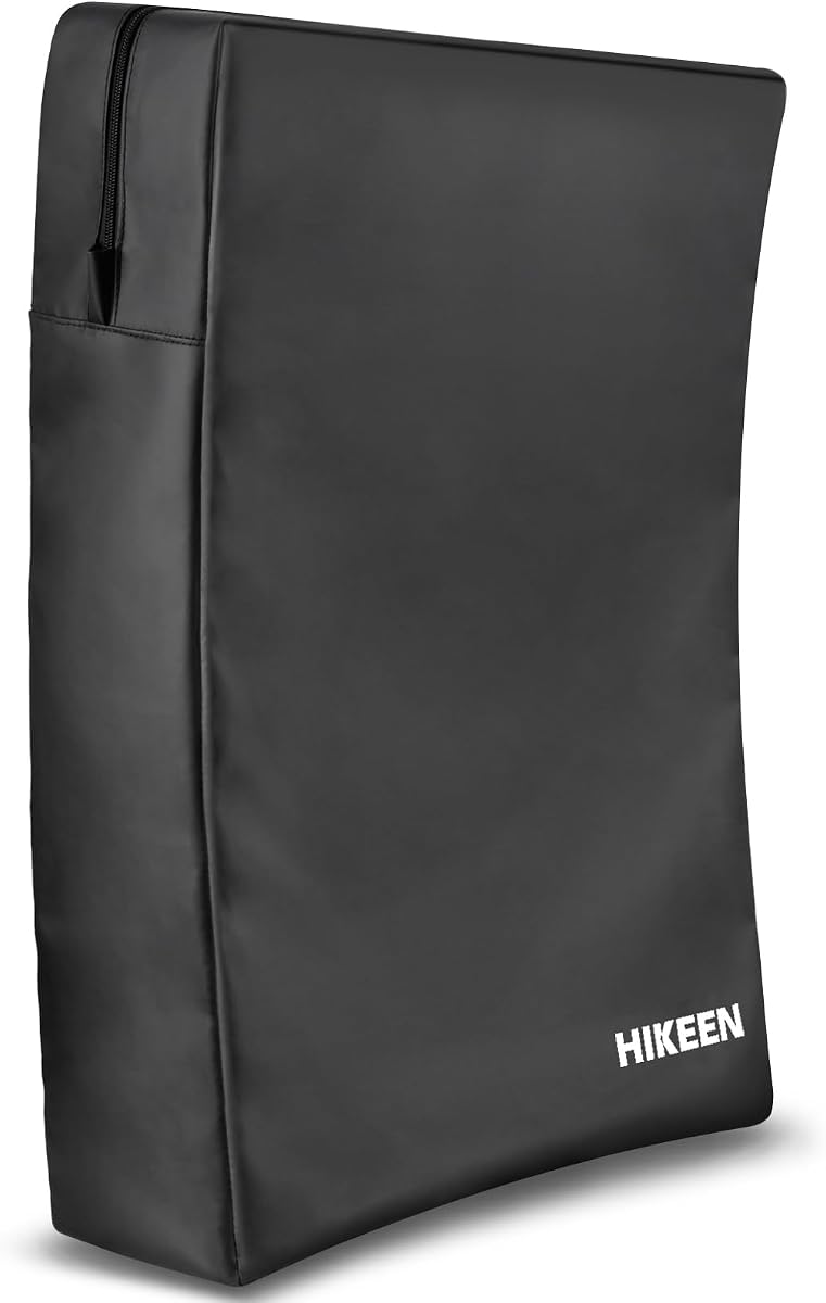 Hikeen Kick Shield Muay Thai Pads, Denser Softer Foam Kick Boxing Pads for MMA, Martial Arts, Karate, Taekwondo, Punching, Foot, Knee and Elbow Target- 24"x16" Blocking Pad with Handles (1PCS)