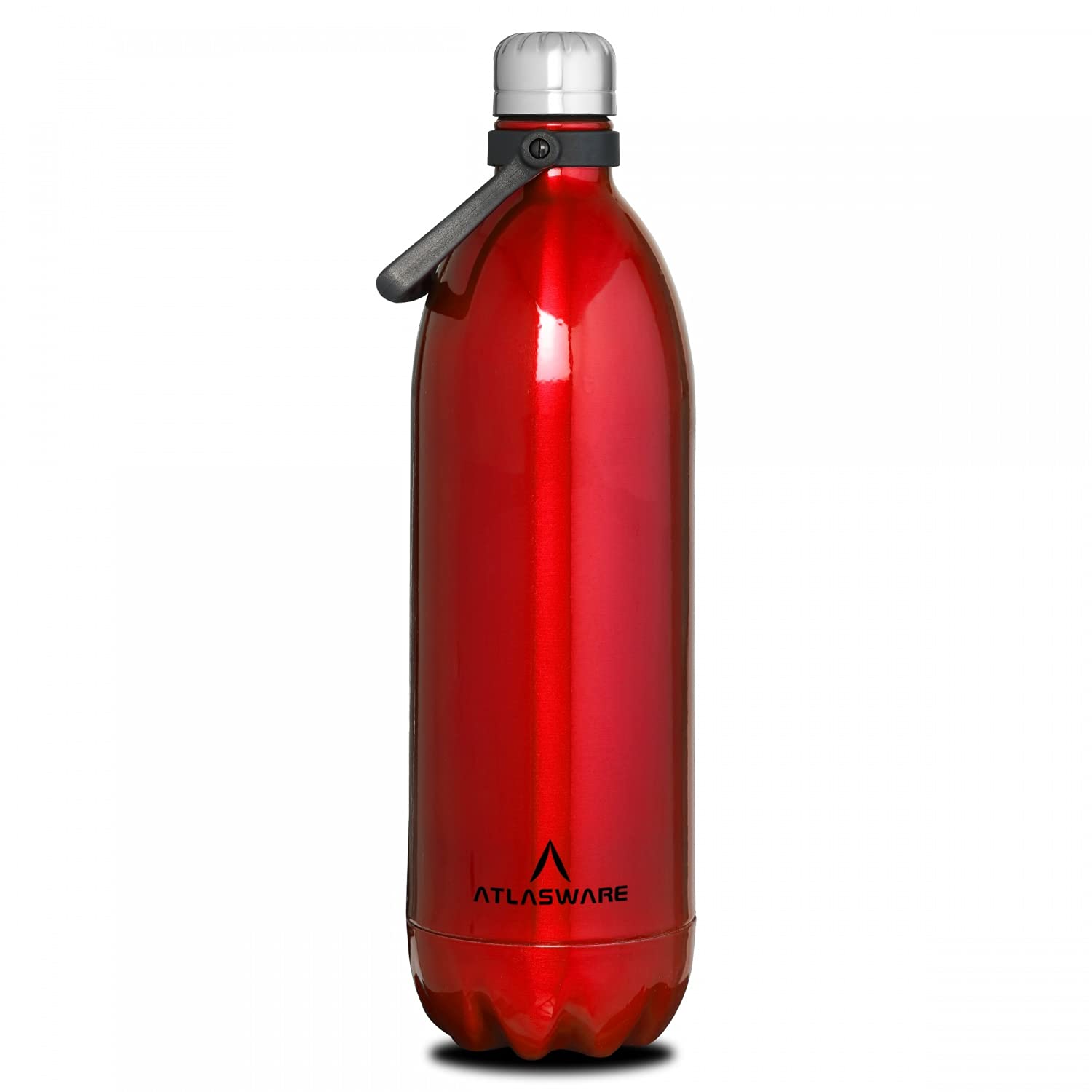 Atlasware Stainless Steel Vacuum Bottle, 2000 Ml - Red