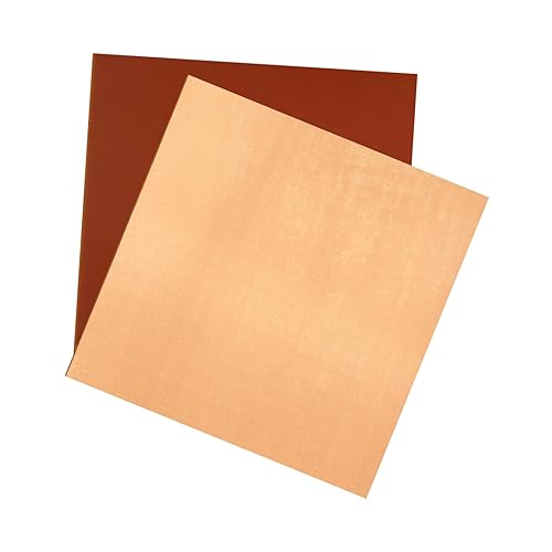 PATIKIL Placa PCB de cobre, 2 piezas de 7.9 x 7.9 in, placa de circuito recubierta de cobre de una sola cara, laminada en blanco, almohadillas de