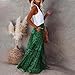Akklian Maxi Skirts for Women Loose Flowy Summer Pleated High Waist Casual Long Skirts - 2026 Fashion Boho Clothes for Women