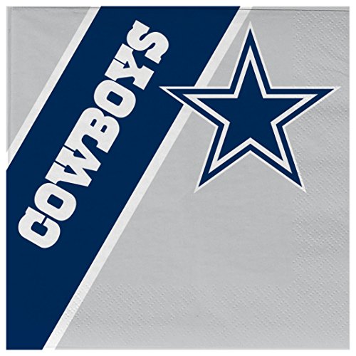 NFL Dallas Cowboys Disposable Paper Napkins, Pack of 20