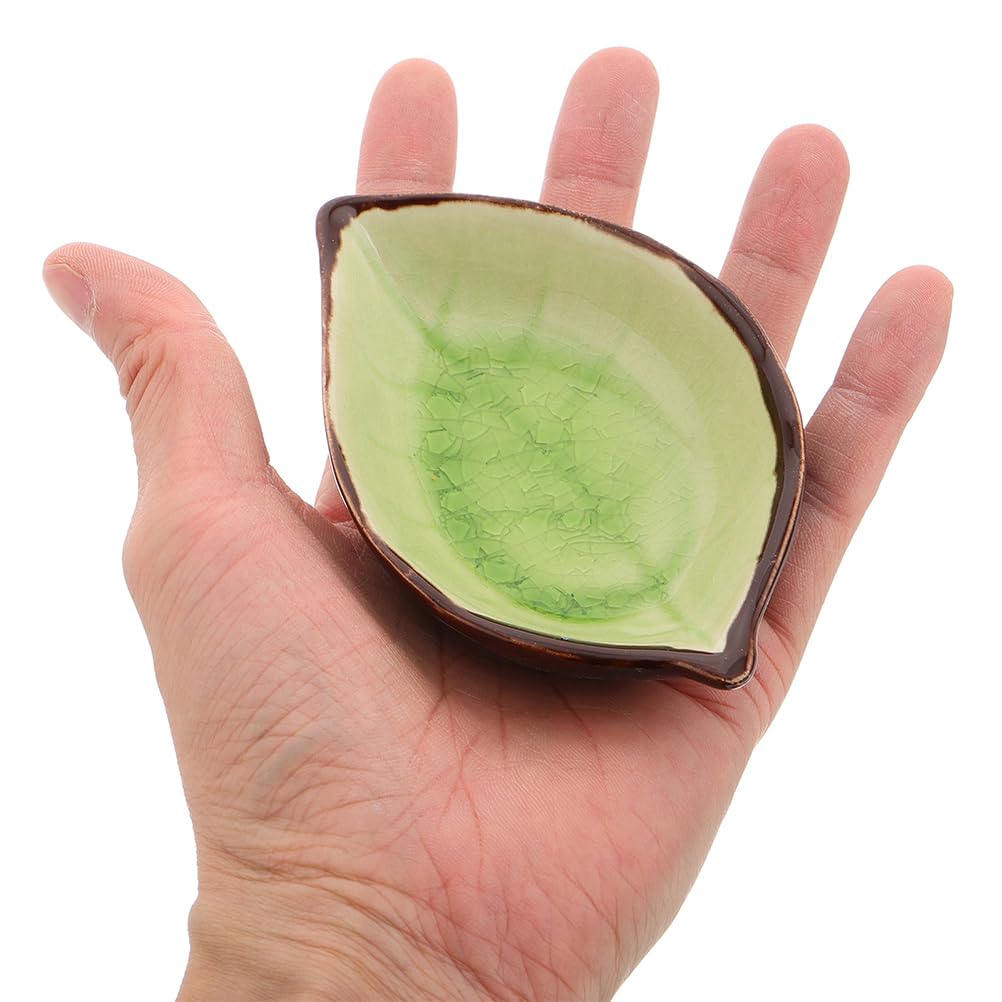 Cabilock 12 Piezas Plato de Condimentos de Cerámica Forma de Bandeja para Servir Condimentos Cuencos Pequeños Cocina y Aperitivos