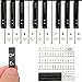 Sparta's Store Pianoforte Tastiera Adesivi,Adesivi per Tasti di Pianoforte,Tasti Tastiere Removibile Trasparenti,Adesivo per pianoforte,Adesivo per tasti di piano rimovibile di tasti 37/49/54/61/88.