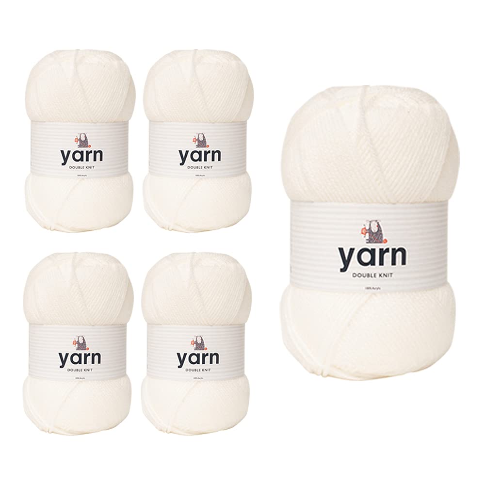 KORBOND DK Black Yarn - 100g Acrylic Wool - Lightweight, Hypoallergenic & Durable Double Knit Crochet Yarn Knitting Wool (290m Total) — view 74