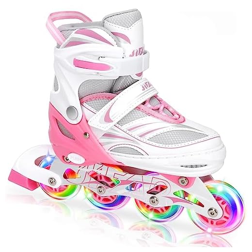 Adjustable Inline Skates for Kids with Full Light Up Wheels ,Outdoor Roller Skates for Girls and Boys,Inline Skates for Children Teens Women for Indoor Outdoor Backyard Skating