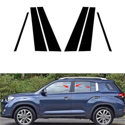 Molduras para pilares Hyundai Tucson IX35 con elegante acabado negro brillante 2