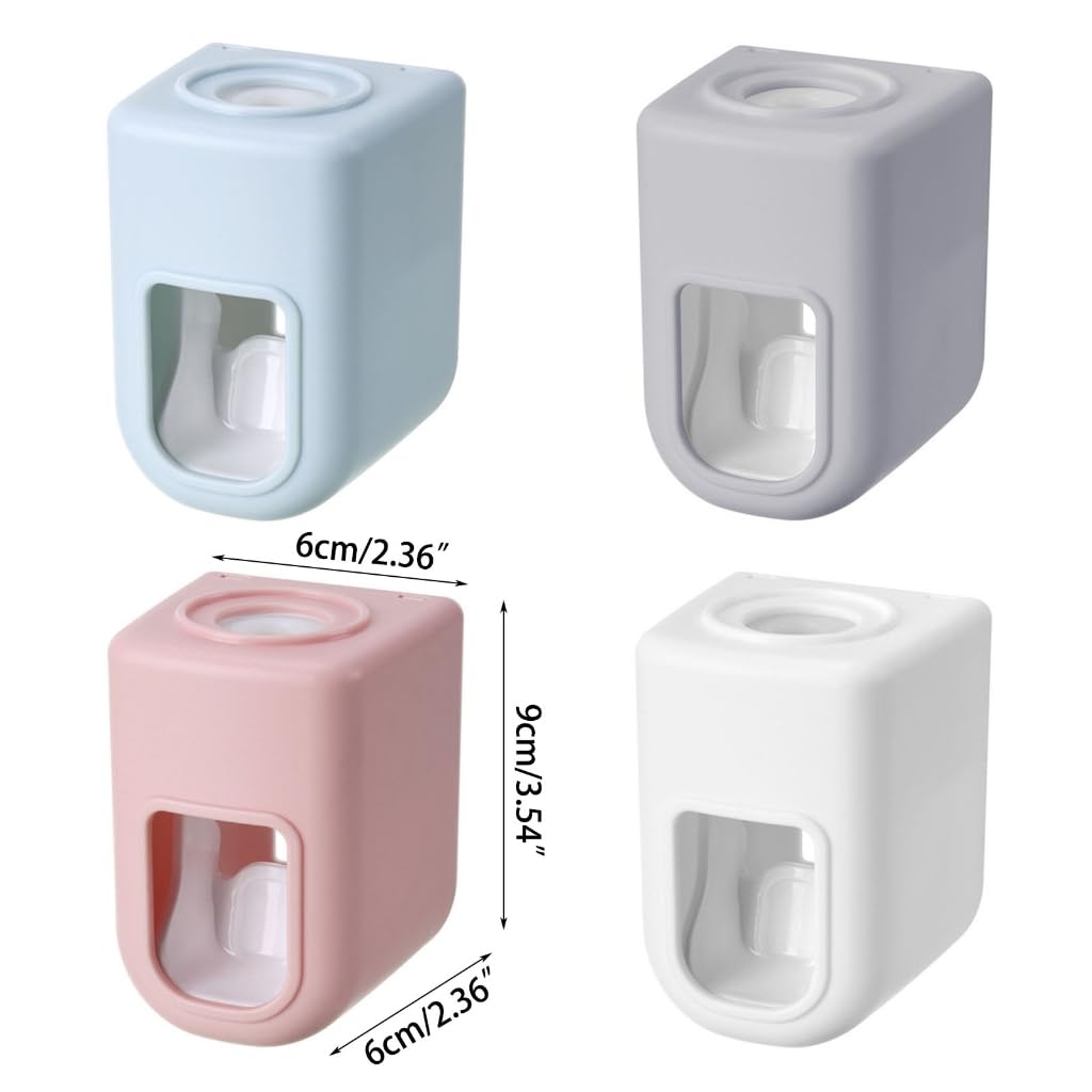 Fogun Automatic Toothpaste Dispenser Wall Mount Bathroom Accessories Waterproof Toothpaste Squeezer for Home No Punching