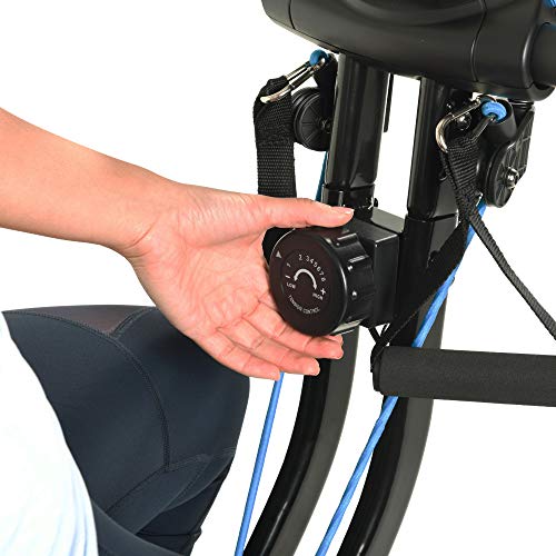 Exerpeutic Bluetooth Smart Foldable Bike with Resistance Bands and Free MyCloudFitness App, Black Folding Bike - Home Fitness Guru Exerpeutic Bluetooth Smart Foldable Bike with Resistance Bands and Free MyCloudFitness App, Black Folding Bike - Image 10