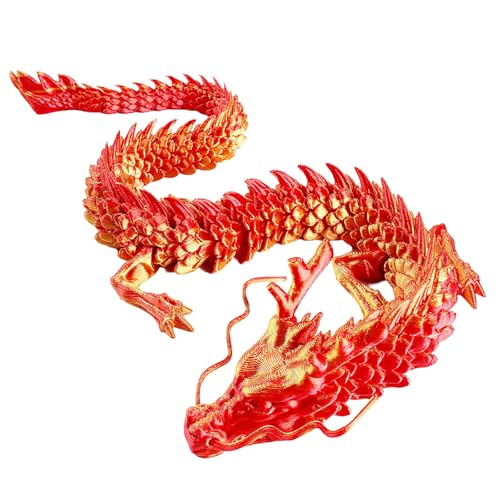 Dragón 3D Impreso Articulado como Figura Decorativa