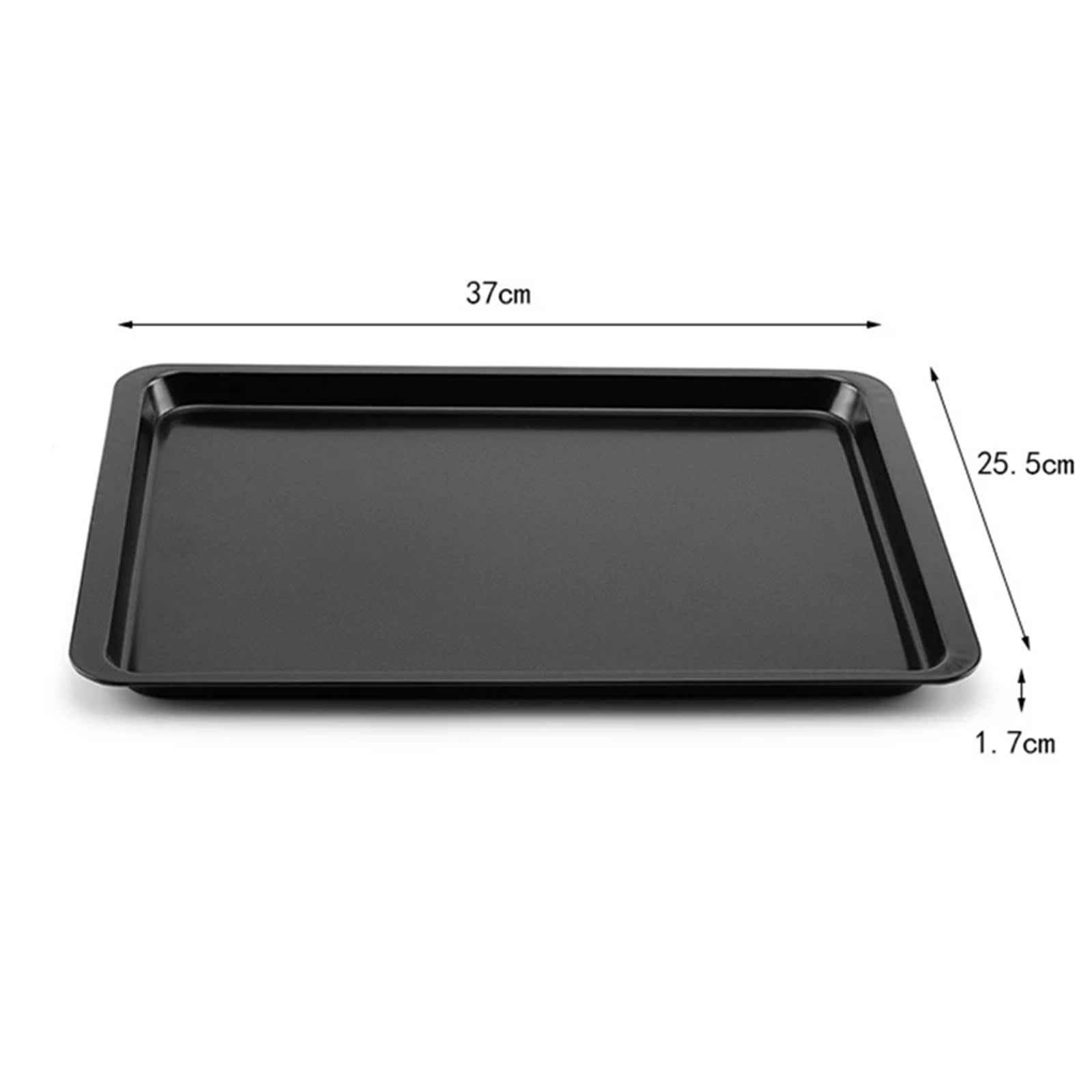 Bandeja de Horno Bandeja Rectangular Antiadherente for Hornear Pasteles y Pan, Bandeja for Hornear, Horno, Bandeja Rectangular Negra for Hornear, Bricolaje, 2 uds.
