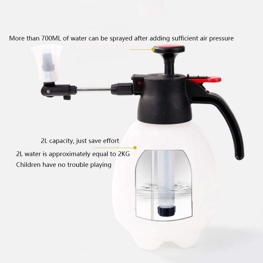Arosoires Extérieur 2L/0.5 Gallon Capacité À Main Spin Spray Pot Portable Brumisateur Buse Arrosoir Pulvérisateur Bouteille Eau Outils De Jardinage Arrosoir Jardin