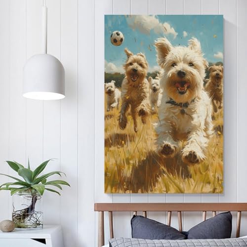 Cuadros decoracion de cachorros para crear un dormitorio infantil acogedor y tierno 5