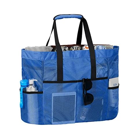 LIVACASA Bolsa de Playa Malla Grande con Cremallera Cover