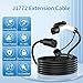 WenStorm 50A 21ft J1772 EV Extension Cable, Level 2 EV Charger Extension Cord, Heavy-Duty 240V EV Extension Cable for Fast Charging (21FT)