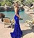 Basgute Strapless Sequin Mermaid Prom Dresses for Women Long Glitter Champagne Gold Bodycon V Neck Maxi Formal Evening Party Gowns with for Teens US8