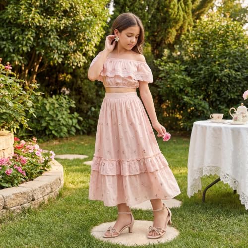 Image of Furdeour Heels for Girls Dress Shoes Bow Sansals Flower Girl Big Kids Teen | Delicate Bow, 2.13 IN Kitten High Heels, Dance Birthday Party Pageant Graduation School Prom, Young Girls Formal Dressy Heel
