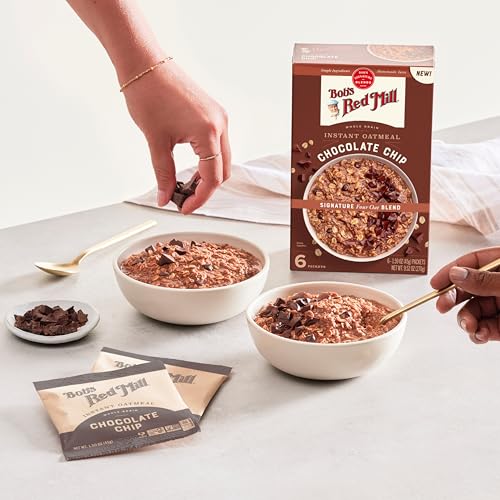 Image of Bob's Red Mill Chocolate Chip Instant Oatmeal Packets, 6 packets