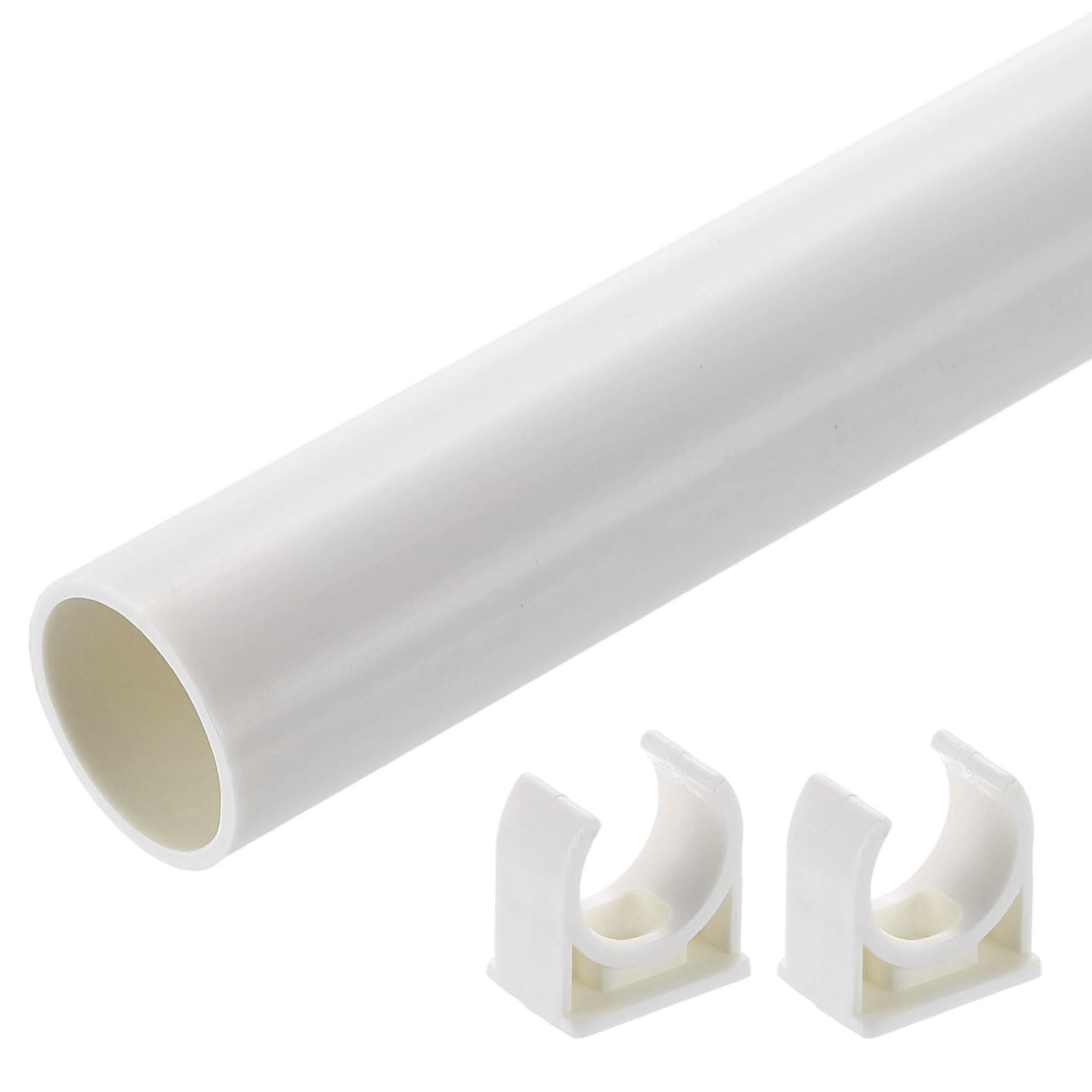 Tube rigide en PVC pour aquarium et système de refroidissement liquide blanc lot de 2