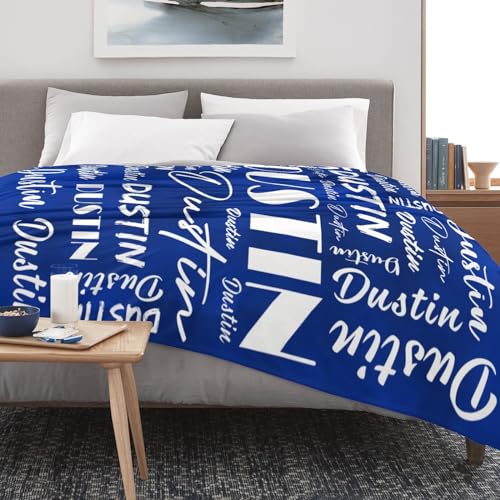Name Blanket Personalized Name Blanket Customized Blanket with Name Text for Adult Kid Birthday Christmas Mothers Fathers Valentines Day Gift