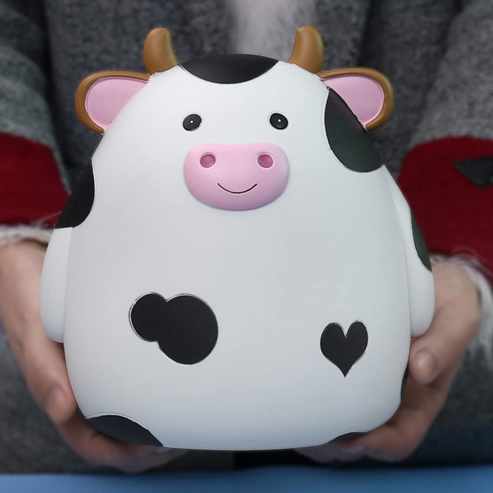 Animale Salvadanaio, Forma Maialino, Mucca, Risparmio, Monete, Bambini, Adulti, Decorazione Desktop, Camera da Letto