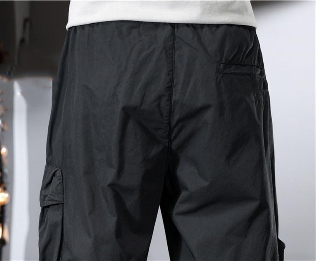 Pantalones Cargo para Hombre, Pantalones Holgados Tácticos Militares De Verano, Ligeros, con Cordón En La Cintura Elástica