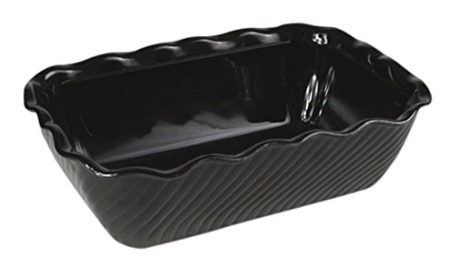 Genware NEV-6968-03 Crock, 2.5 lb., 1.1 kg, 158 mm x 127 mm x 89 mm, Tulip Black