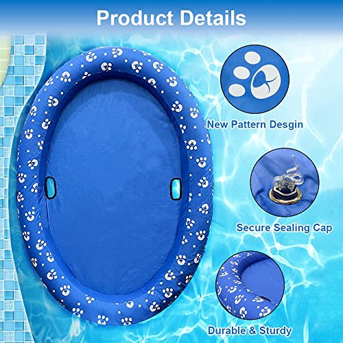 Ginkago Inflatable Pool Float For Adult Dogs And Puppies, Large Contemporary Modern Blue Pet Dog Swimming Pool Float Ride On Bathing #TOP3