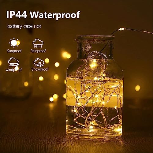 Exf 4-Pack 50 Led Fairy Lights Battery Operated With Remote Control Timer, 16 Ft 50 Led String Lights Outdoor Indoor thumb #1