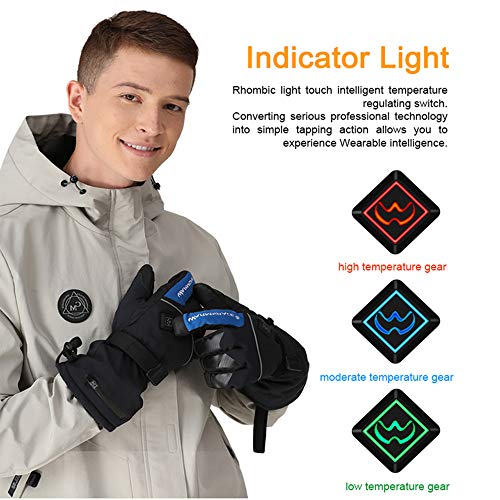 Gants chauffants de moto électriques imperméables et chauds extérieurs - 2