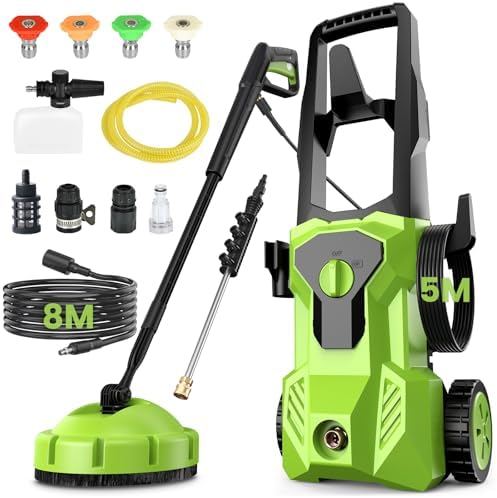 Pressure washer, Max. 120 Bar, Flow rate: 390 L/h, 1600 W Pressur...