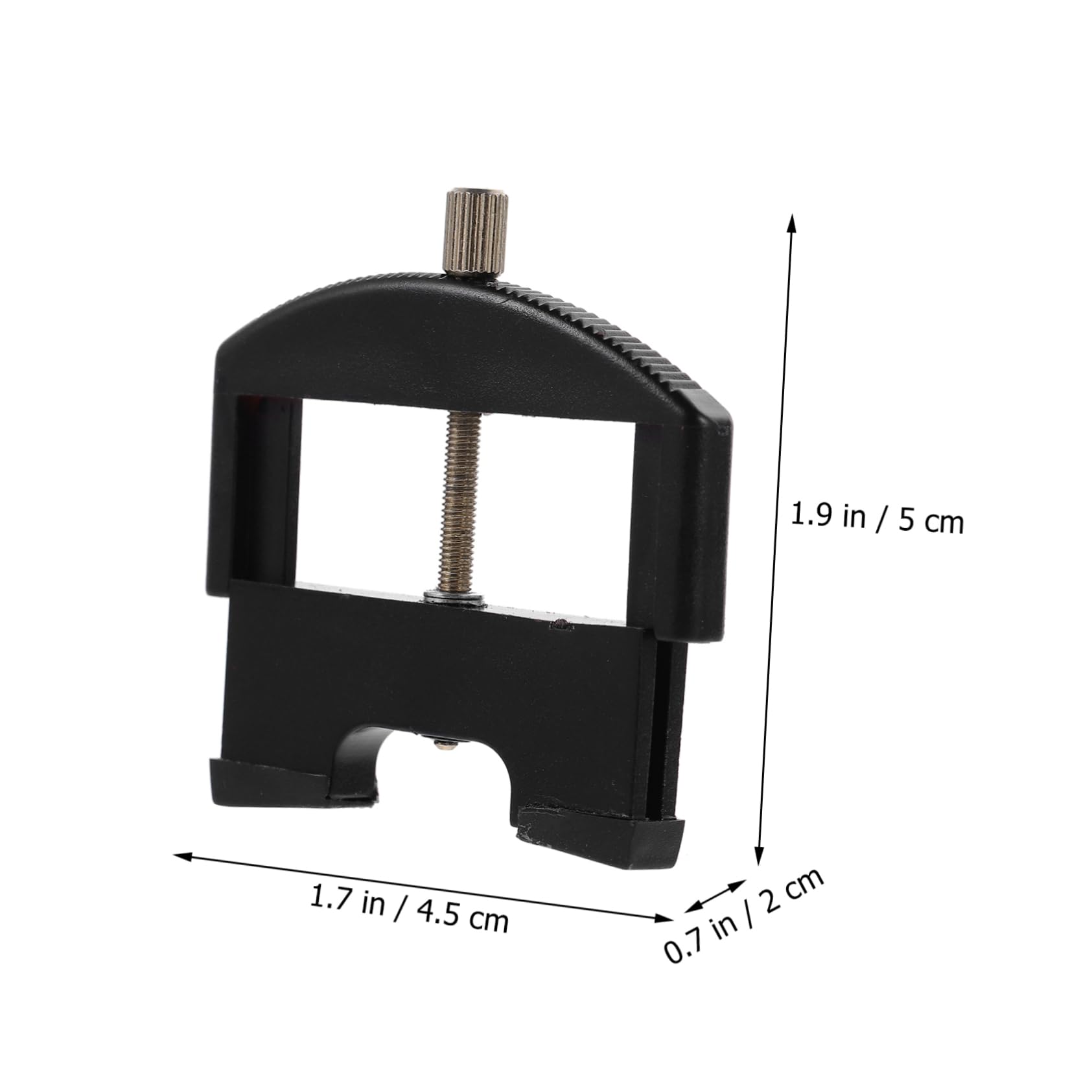 Strumento Cambio Corda Violino 1/4-4/4 Altezza Regolabile | Nero, Plastica e Placcatura Ferro, Segno Preciso Sul Ponte, Accessorio per Violino