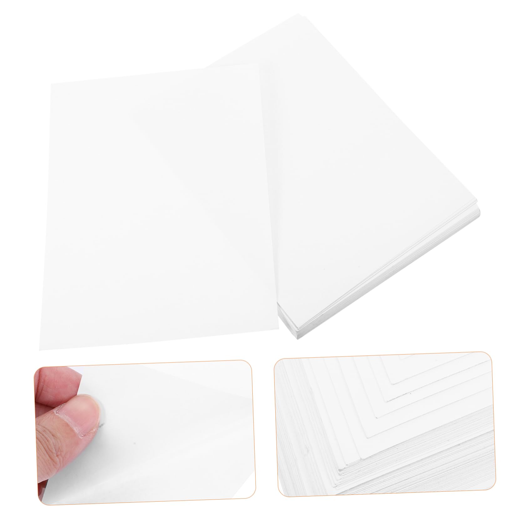 Etichette Adesive A4 Opache Bianche 100 Fogli Autoadesive | Scrivibili a Mano, Compatibili Stampanti Inkjet, Retro Adesivo Forte per Spedizioni e Biglietti
