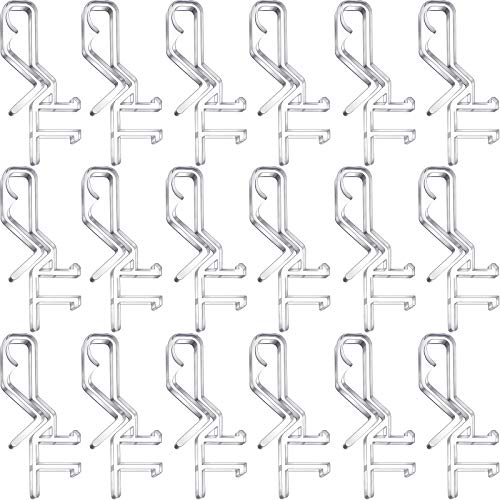 Clips de cenefa ocultos para persianas horizontales de plástico transparente de 1.85" 8