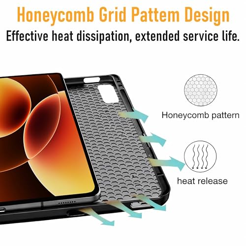 Image of ProElite Case Cover for Xiaomi Mi Pad 8 /8 Pro 11.2 inch Case, Deer Flip case Cover for Mi Pad 8 /8 Pro 11.2 inch Case with Pen Holder [Auto Sleep Wake Feature], Coffee