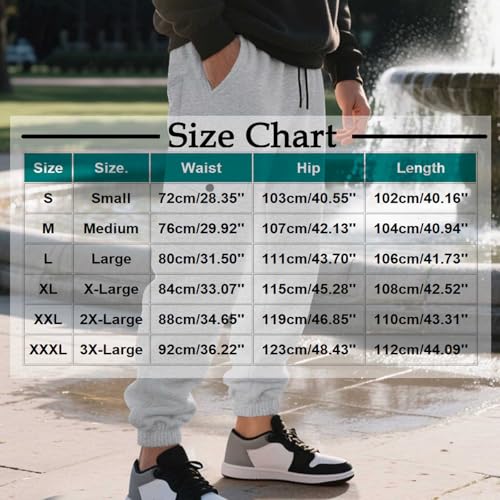 Cargo Sweatpants for Men Lightweight Drawstring with Pockets Mens Sweatpants Active Work Hiking Jogging Sweat Pants3