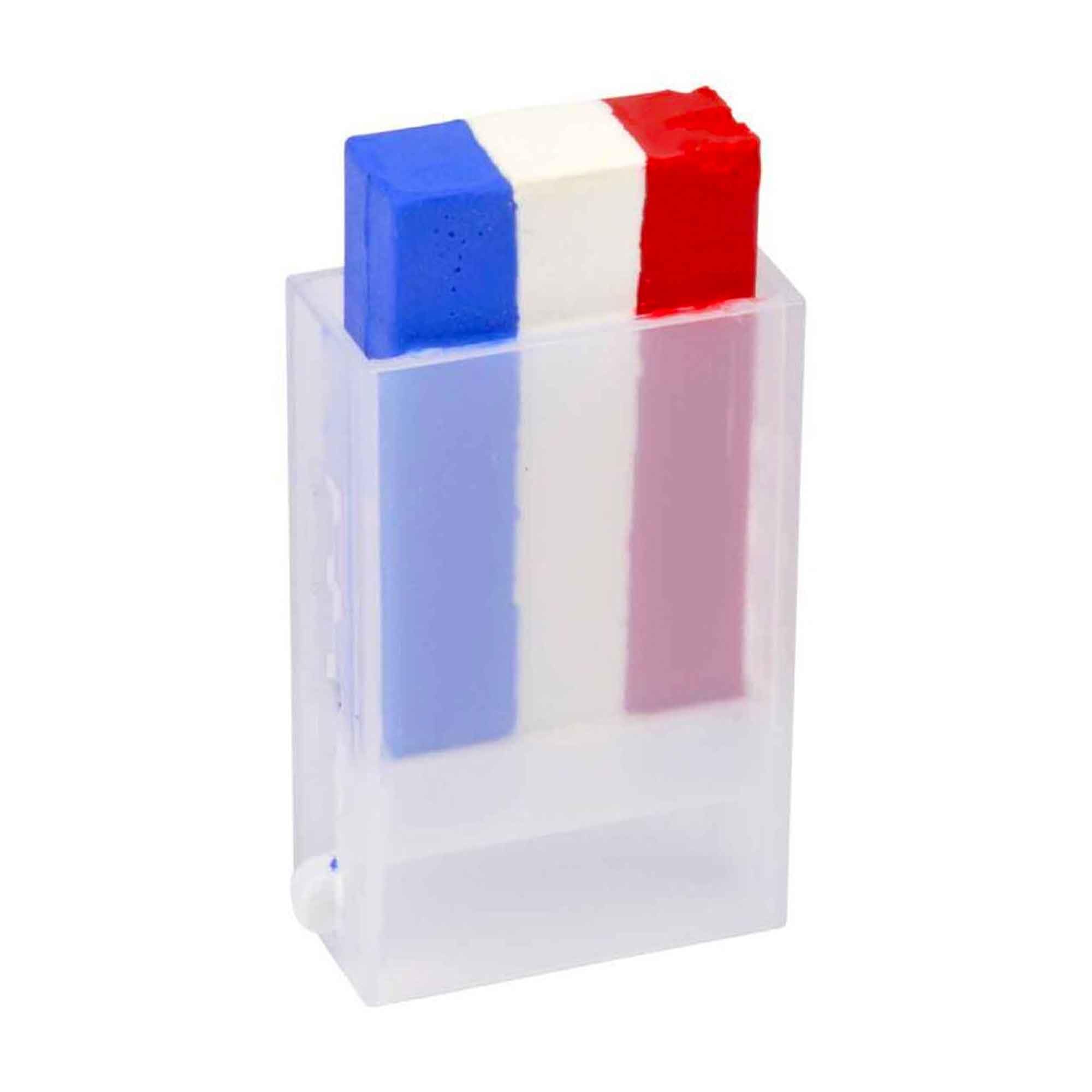 THE REPLICANT Stick Maquillage France Bleu Blanc Rouge – Peinture Faciale Supporter Tricolore 4,5 x 3 x 1 cm Sûr pour la Peau pour Match de Foot, Rugby et Fete Nationale 14 Juillet