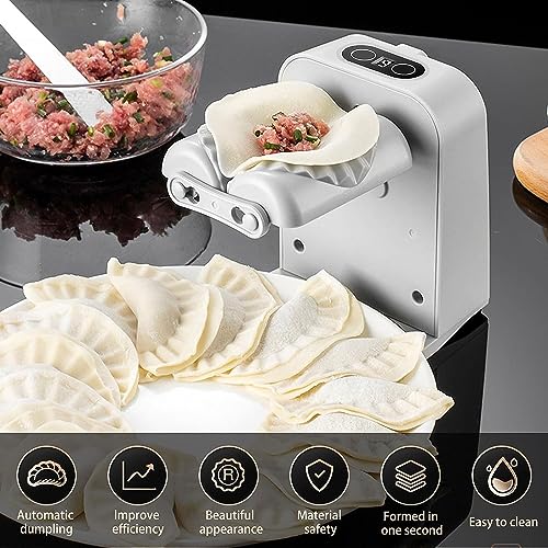 Electric Dumpling Maker Machine, Automatic Dumpling Making Machine, Empanada Maker Press, Chinese Dumpling Wonton Maker