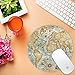 Galdas World Map Mouse Pad Mousepad Round Samll Mouse Pad Cute Mouse Pads Rubber Base Mouse Pads for Kids Computers Laptop (7.8 x 0.12 in)(Updated Version)