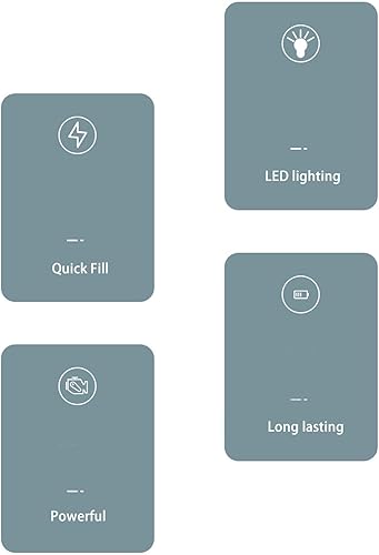 Miniatura 9 de Bomba de compresor de aire portátil DC 11.1V - Inflador digital preciso de neumáticos con 3 modos de luz LED para automóviles, bicicletas,