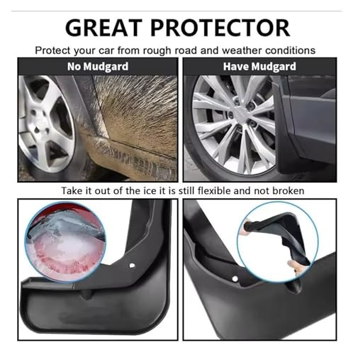 Bavettes garde boue auto pour Civic 2012-2015 | Kit garde-roues complet - 6