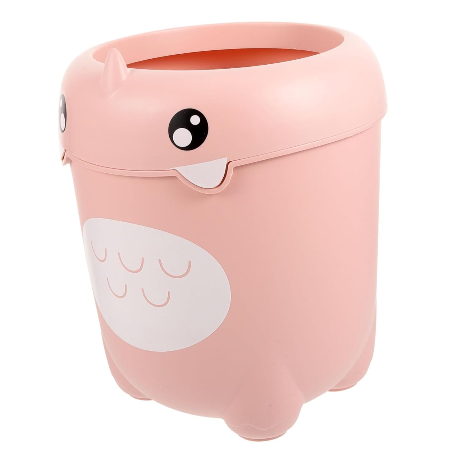 Cartoon Dinosaur Lidless Wastebasket for Cute Rubbish Bin for Room Garbage Container with Strong Bearing Capacity for Home and Office Decor