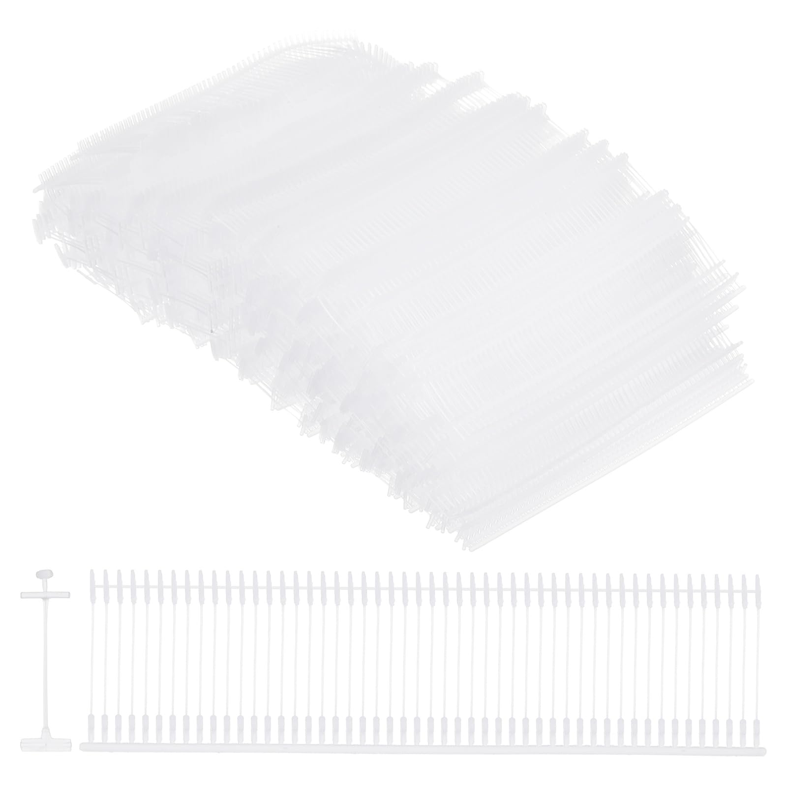sourcing map 5000Pcs Standard Tagging Barb Fasteners, 20mm/0.79 Inch Tagging Gun Fasteners PP Plastic Tag Barbs Pins Attachments for Clothing Price Label Garment Retail, Transparent