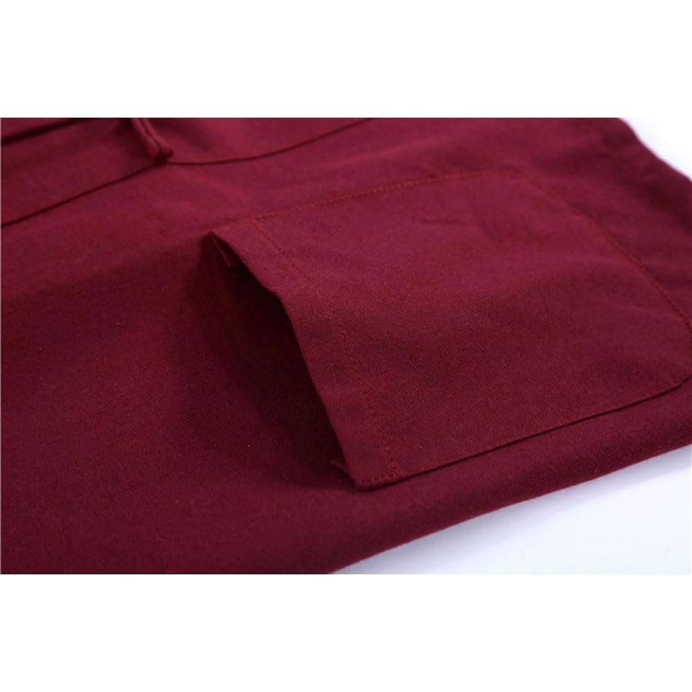 G-LIKE Chemise chinoise pour homme - Arts martiaux traditionnels Kung Fu, Tai Chi Wushu Classique Tangzhuang Style Classique Manches Longues Veste d'entraînement Uniforme Printemps Automne Loisirs