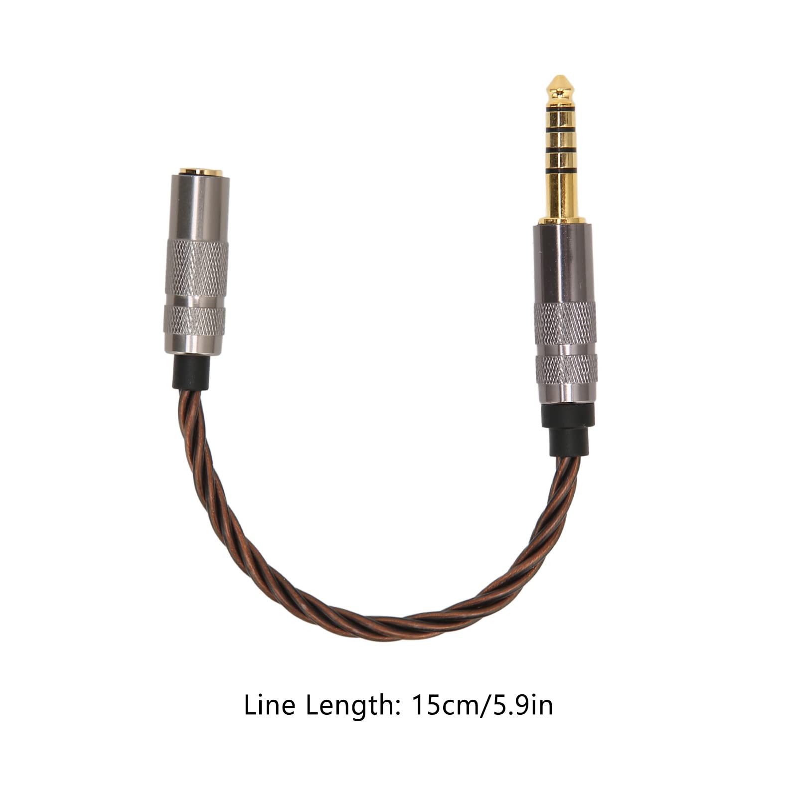 SUNGOOYUE 4.4MM Balanced Male to 3.5MM Balanced Female Adapter Cord, Gold Plated Portable Headphone Adapter Cable for Music Lovers