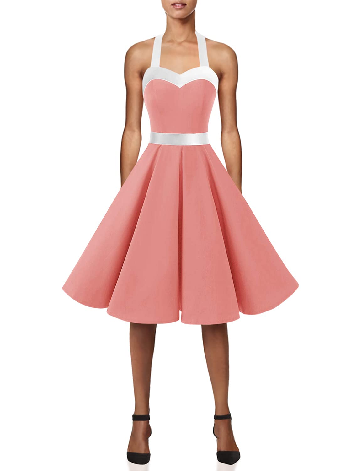 Halter Dress 1950s Rockabilly 
