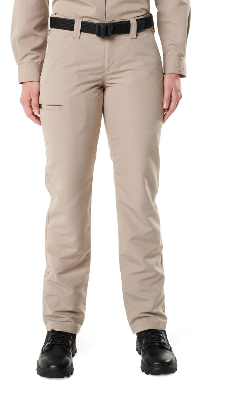 5 11 Tactical Womens Fast-Tac Urban Pants Straight Fit 5 Pockets Style 64420ABR Khaki 10 Regular