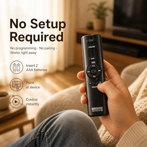 Image of BLACKSHEEP Original Remote Control Compatible for Sony Sa-D10 Sa-D100 Sa-D40 D41 Home Theater Systems Remote Compatible with Sony Rm-Anu156, Black