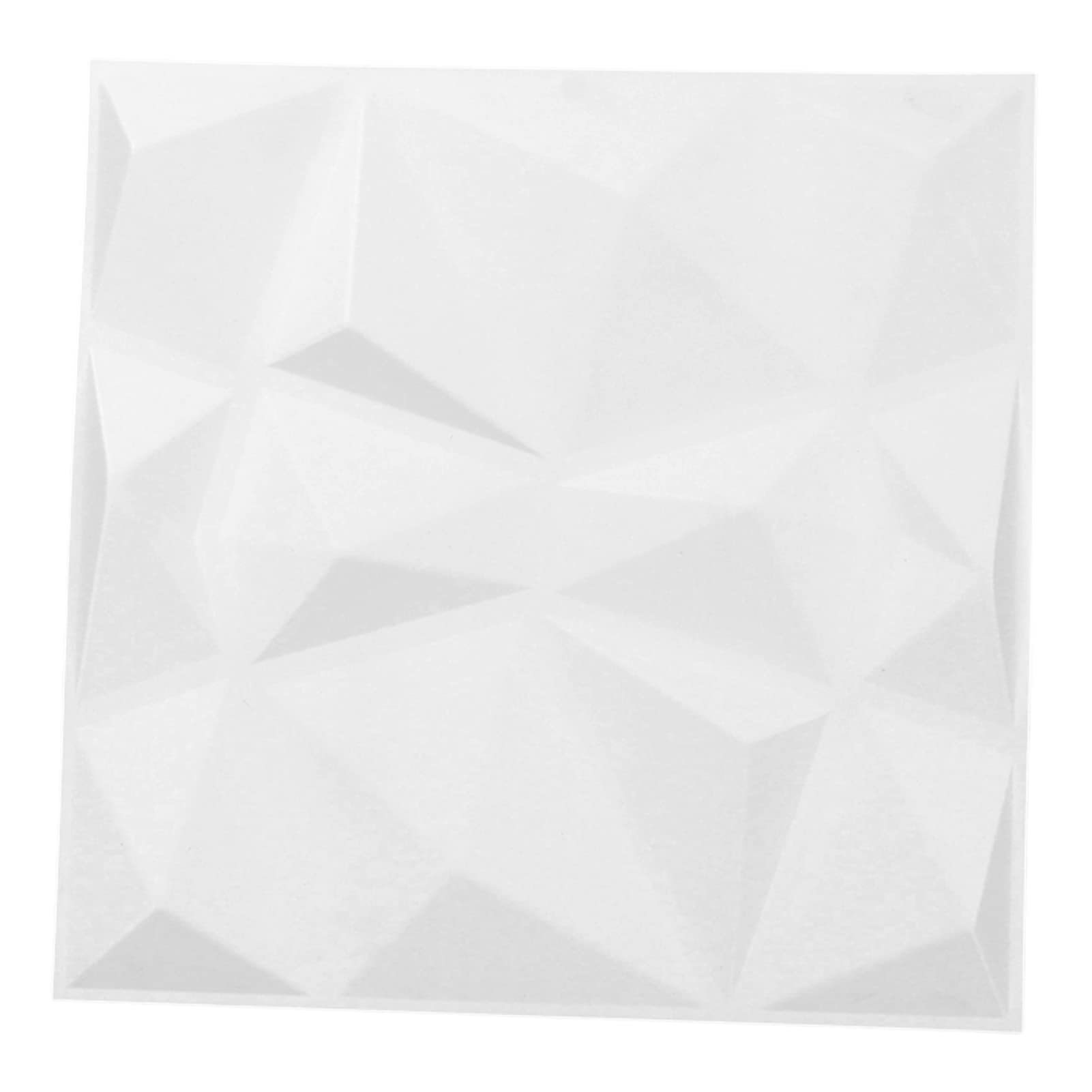 12 PZ Pannelli 3D Decor Pannelli da Parete 3D PVC Pannello da Parete 3D PVC Decorativo, 19 Pannello Strutturato Bianco da 7 Pollici per Decorazioni Interne, Pannello