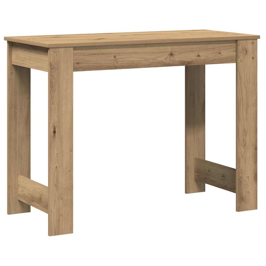 Hothingwell Biurko Inżynieryjne Drewno 100x45x75 cm Dąb | Gładka powierzchnia, odporna na wilgoć, duża przestrzeń do przechowywania, łatwa do czyszczenia, do salonu lub biura