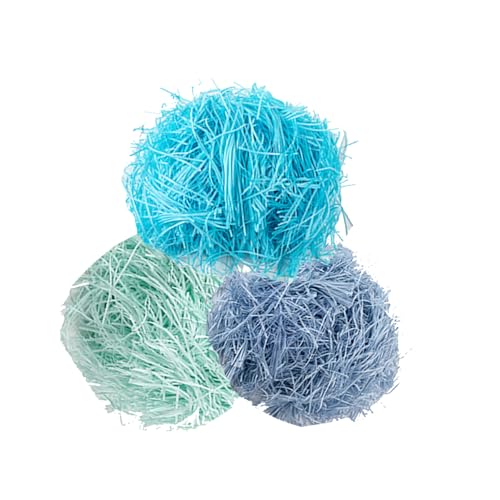 Lukdin Bsket multicolore, 10 colori di carta riciclabile, per cesti regalo pasquali, decorazioni per feste di Pasqua (blu)